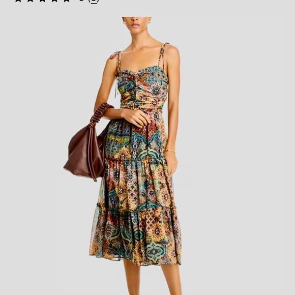 Aqua Women's multi-colored maxi Dress size S NWT - Picture 6 of 6